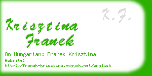 krisztina franek business card